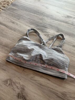 Lululemon Striped Gray Sports Bra